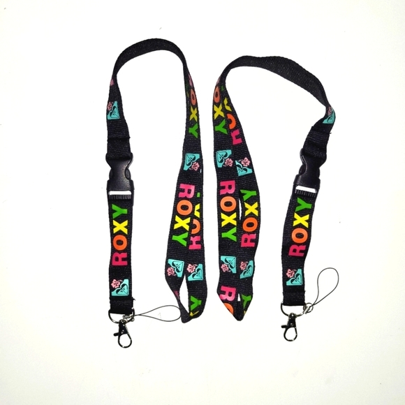 2 Best Sport Female Roxy One Size Logo Lanyard with Metal Clip - Picture 1 of 6